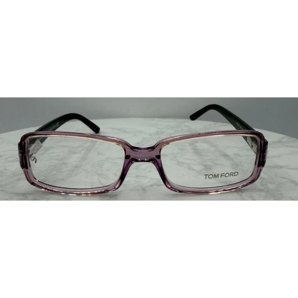 Tom Ford TF5185 Eyeglass Frames 53-16-135 Pink Purple Tortoiseshell